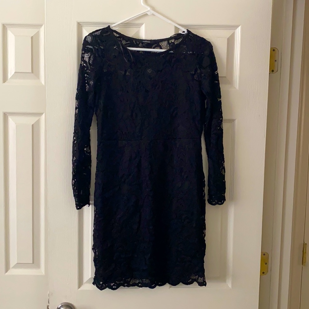 Ambiance Black long sleeve dress